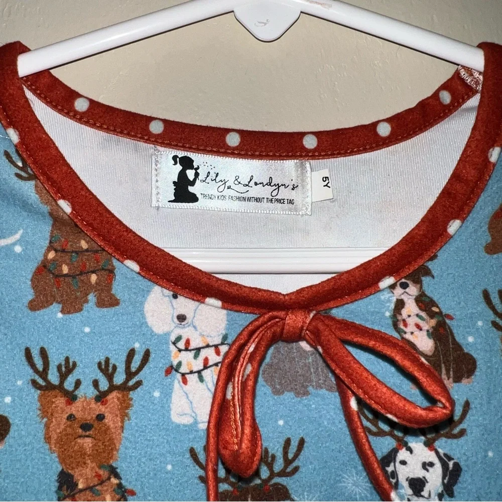 Lily & Londyn Christmas Puppies Nightgown